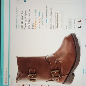 SIMPLE JOYS BY CARTER'S CHILD JEN FASHION BOOT SZ-7